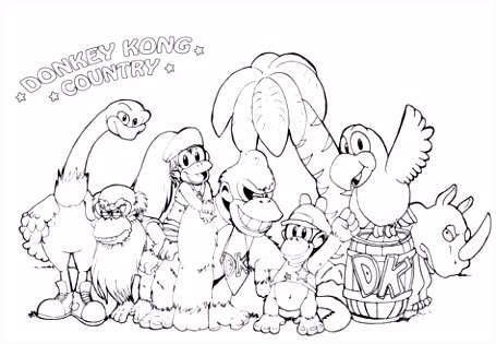 Kleurplaten King Kong Donkey Kong Coloring Page Castrophotos H7pc68ksg4 Rutuhvhdws