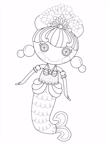 Kleurplaten Lalaloopsy Lalaloopsy Bubbly Mermaid Kleurplaat V7in76zsk4 H4ivsupdem