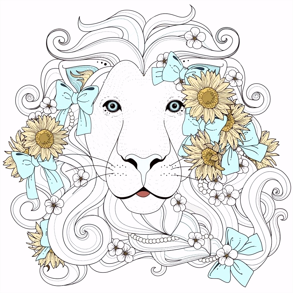 Kleurplaten Leeuwen Mooie Leeuw Kleurplaat — Stockvector © Kchungtw H0pd37nme4 Juykmmtugs
