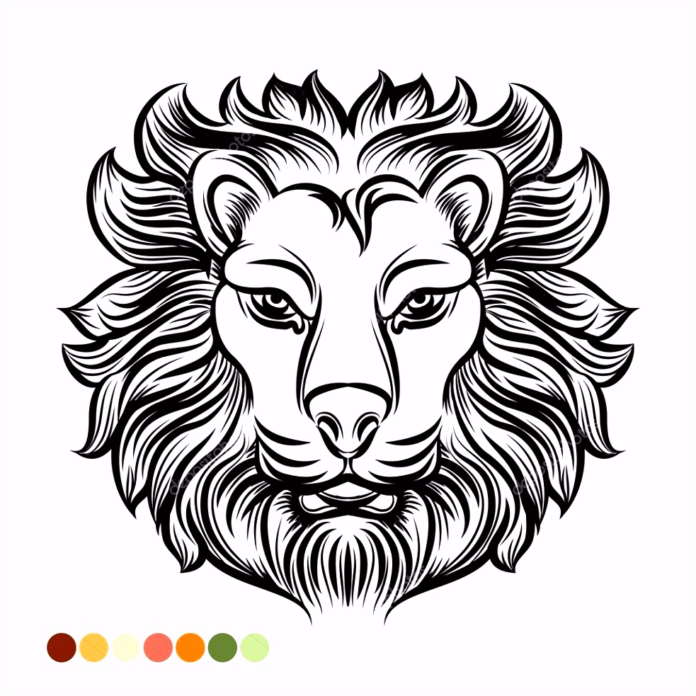 Kleurplaten Leeuwen Wilde Leeuw Kleurplaat — Stockvector © Vectortatu Y6dy83guk6 W5rzsmbse4