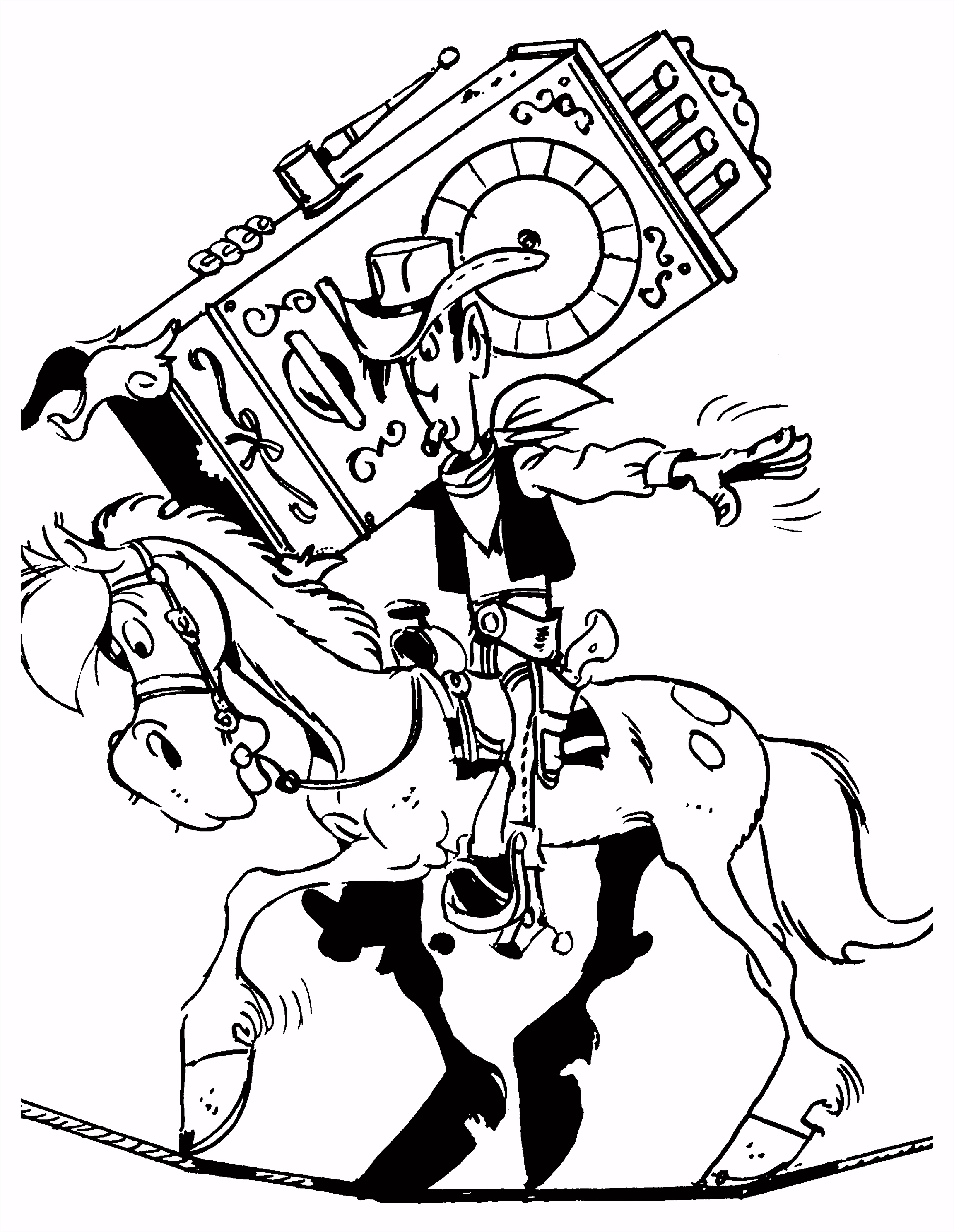 Kleurplaten Lucky Luke Kleurplaten Paradijs Kleurplaat Lucky Luke En Jolly Jumper T2di34zdi4 Smpe6vfhg2