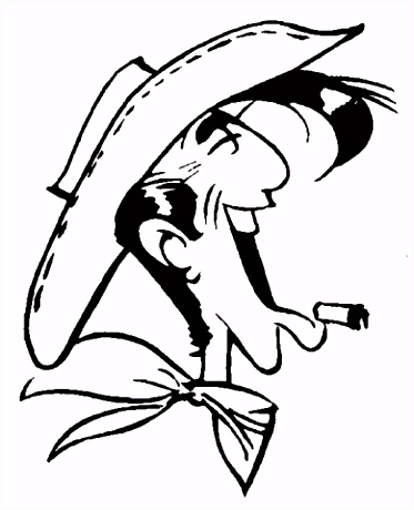 Kleurplaten Lucky Luke Luke Lacht Kleurplaat T6yk73oai4 Qvds5ueegs