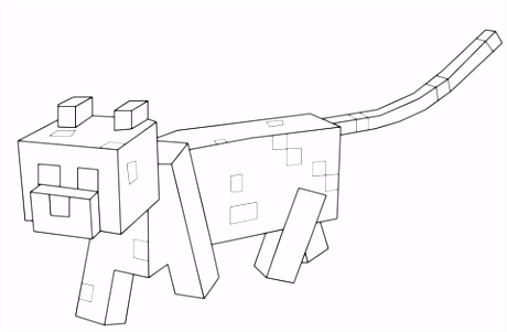 Kleurplaten Minecraft Minecraft Ocelot Kleurplaat I4eu12oli5 H5fc22hpgm