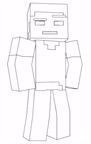 Kleurplaten Minecraft Minecraft Steve Kleurplaat I7jg07xxz9 L4zevmdaw6