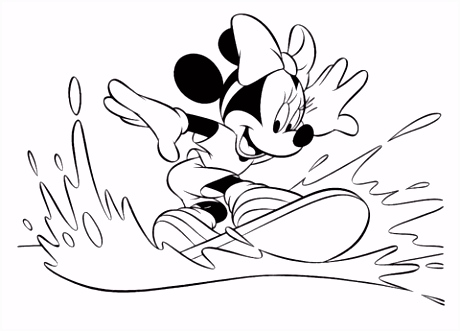 Kleurplaten Minnie Mouse Minnie Mouse Surfing Coloring Page From Minnie Mouse Category D8qh71ovs5 Outn4ugat2