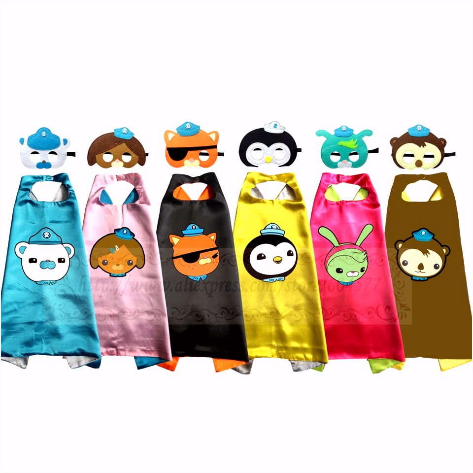 Kleurplaten Octonauts Octonauts Costumes Cape with Mask for Kids Birthday Party Favor T1oh87nh23 Ahnls4fllu