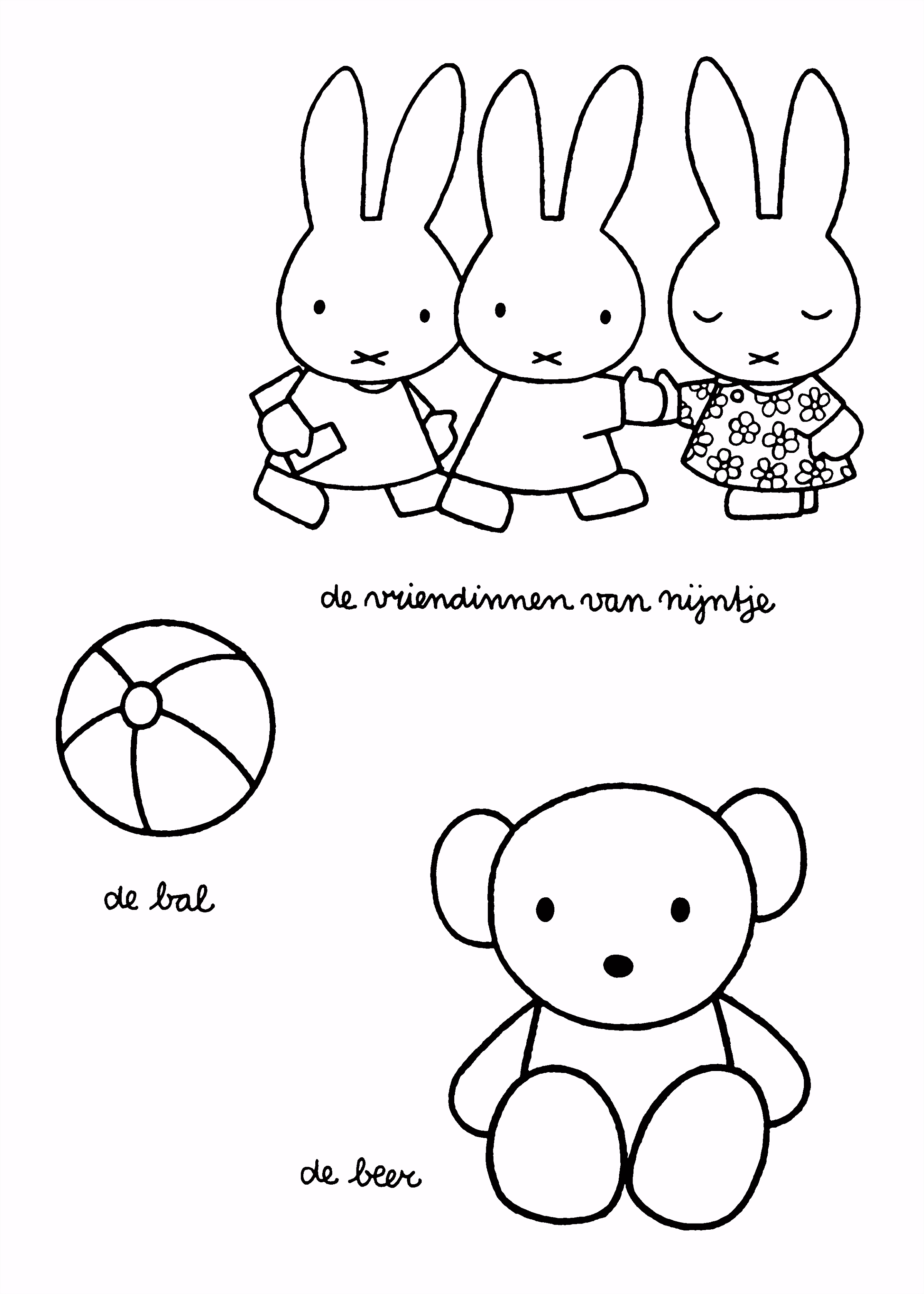 Nijntje Kleurplaten Printen