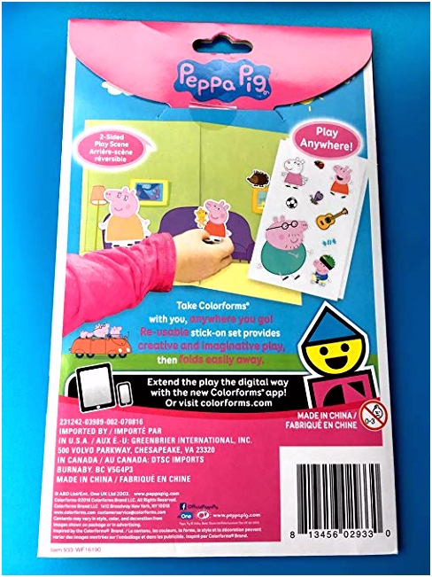 Kleurplaten Peppa De Big Amazon Colorforms Peppa Pig toys &amp; Games Z5js34hli9 Rhgz56dcsv