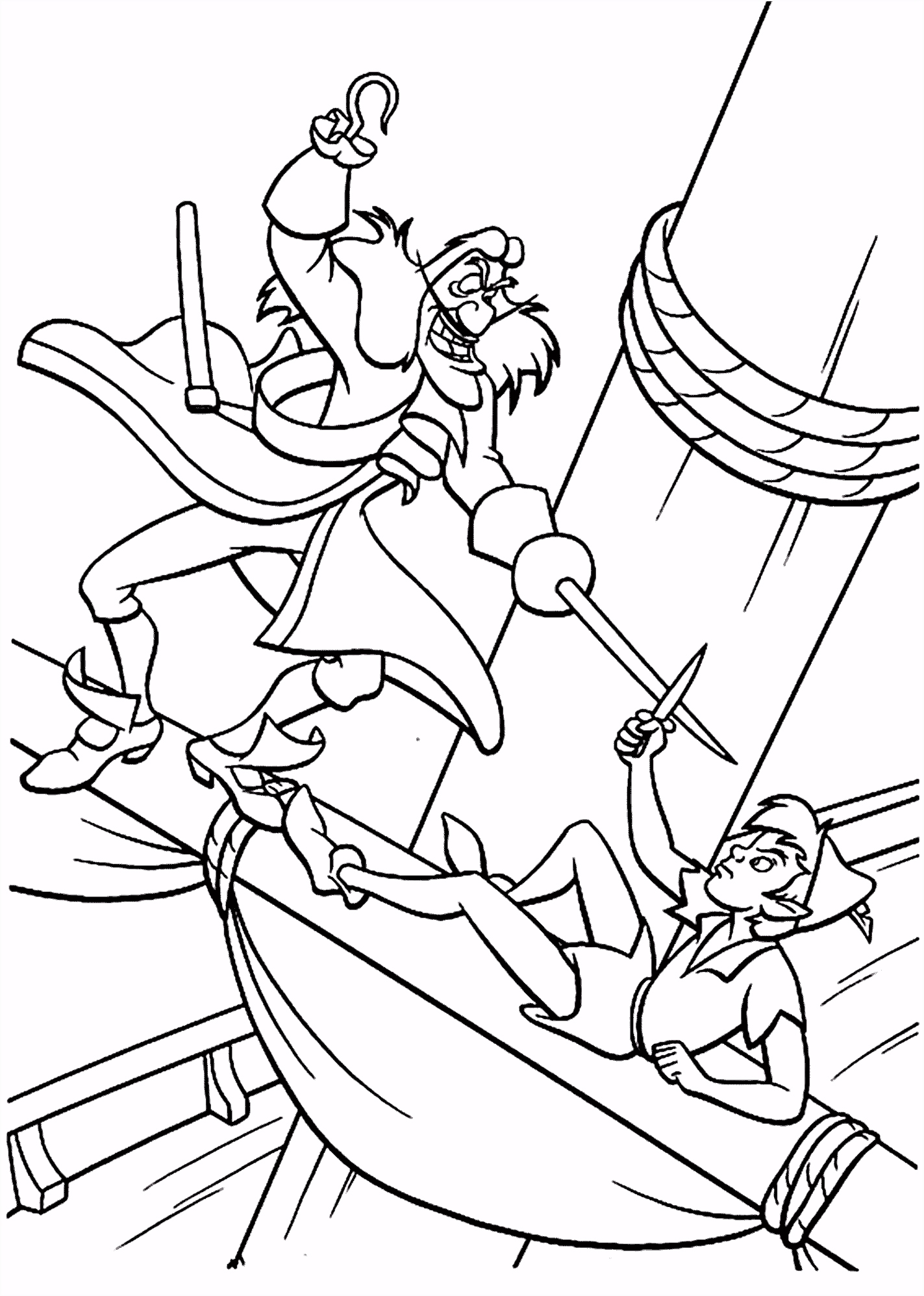 Kleurplaten Pirates Of the Caribbean Peter Pan and Hook Coloring Pages for Kids Printable Free F3mz73nqi5 Quddsuuaus