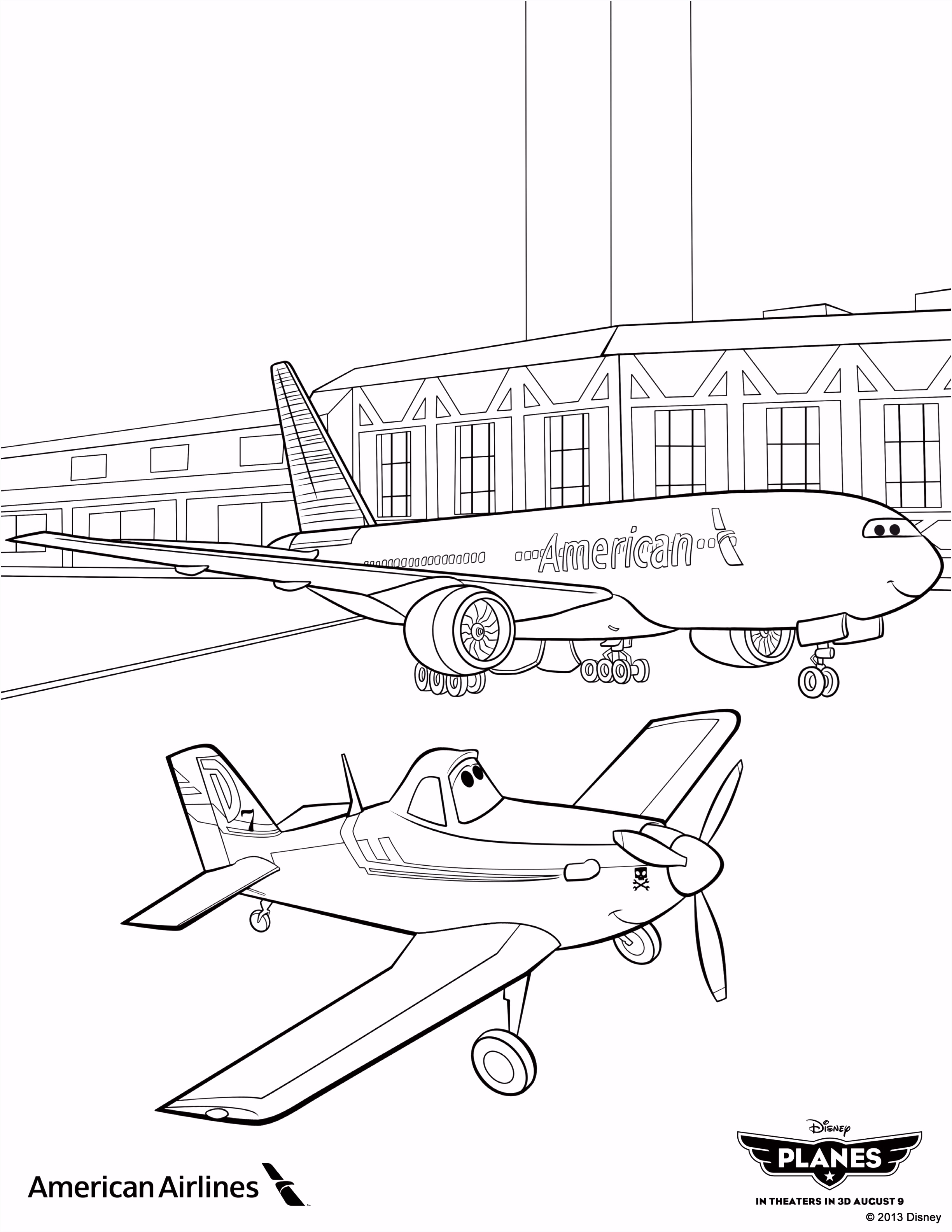 Kleurplaten Planes 2 Planes" Coloring Sheet From American Airlines I6ry16gks1 Thyf56idlv