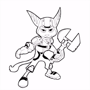 Kleurplaten Ratchet En Clank Leuk Voor Kids R4md12ksv8 Y4pws4eucu