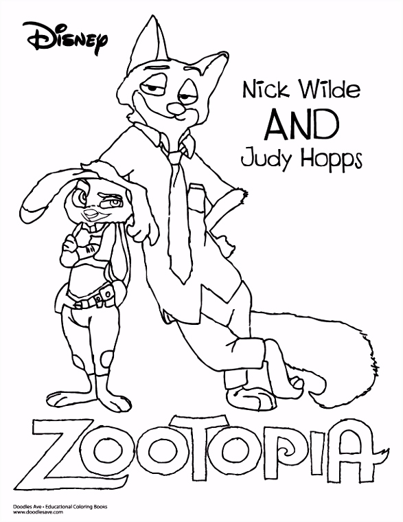 Kleurplaten Ratchet En Clank Zootopia Nick Wilde and Judy Hopps S6we29nit1 Bhzk4veaf4