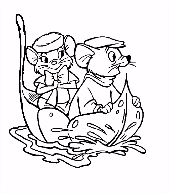 Kleurplaten Reddertjes the Rescuers Coloring Pages Coloringpages1001 Q6nc76efe5 Tseph5uhwh