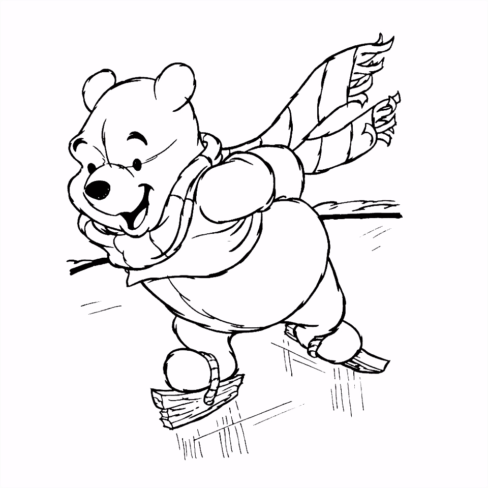 Kleurplaten Schaatsen Leuk Voor Kids – Winnie De Pooh Op De Schaats C7ck21hch1 Uhtv45uyc6