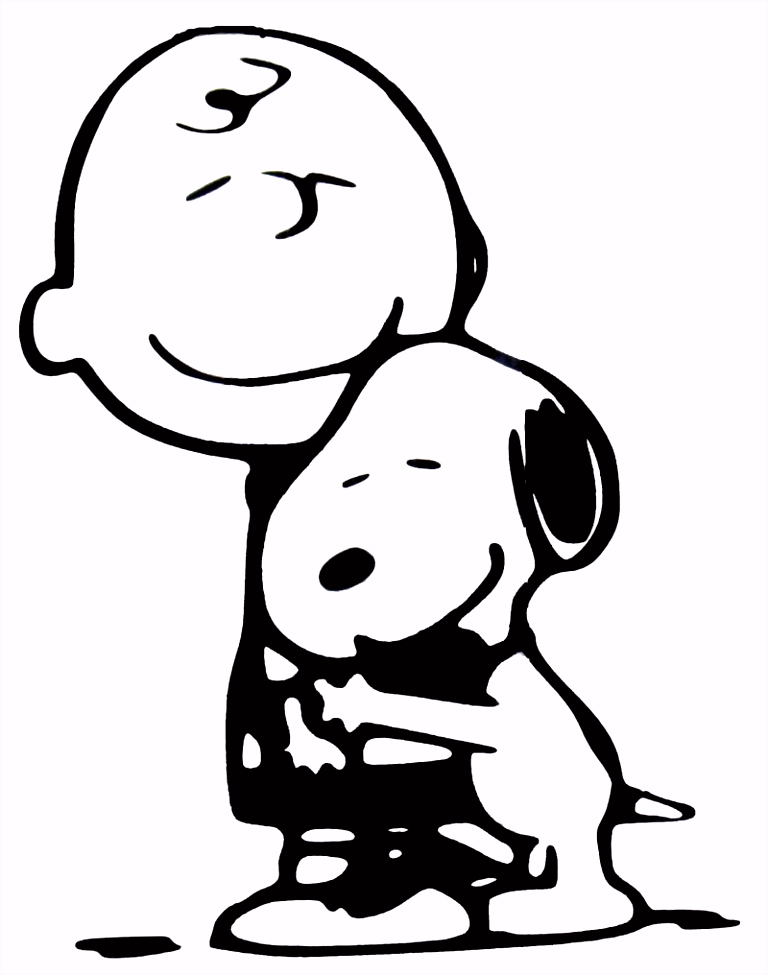 Kleurplaten Snoopy 7 00 Charlie Brown and Snoopy Hug Die Cut Vinyl Decal Black S2ye92ipc5 F6yt45ezgm