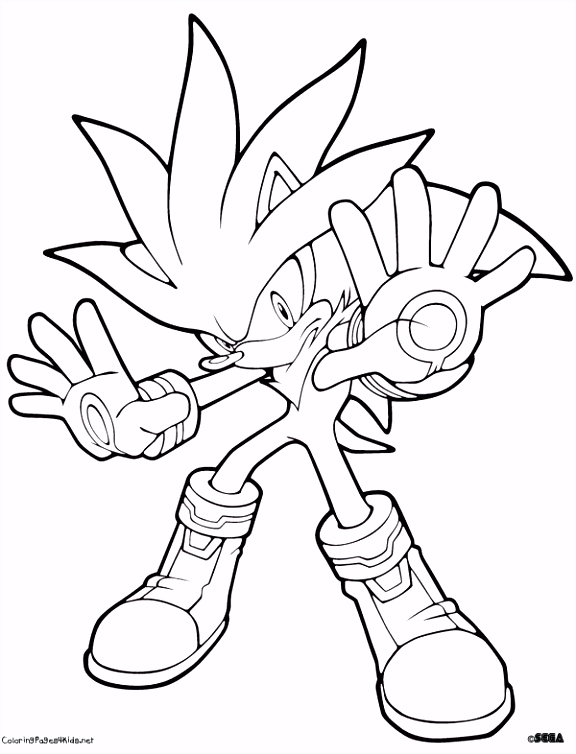 Kleurplaten sonic X Silver the Hedgehog Coloring to Print Bing X7va16tvc3 E4be54bxwv
