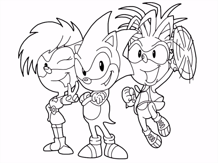 Kleurplaten sonic X sonic with Her Underground Borther and Sister Coloring Page J3uu91erm7 H6wy42gwbm