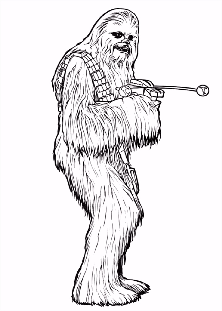 Kleurplaten Star Wars attack Of the Clones Star Wars Coloring Pages Chewbacca Q1or77suq5 Zvubu5hedu