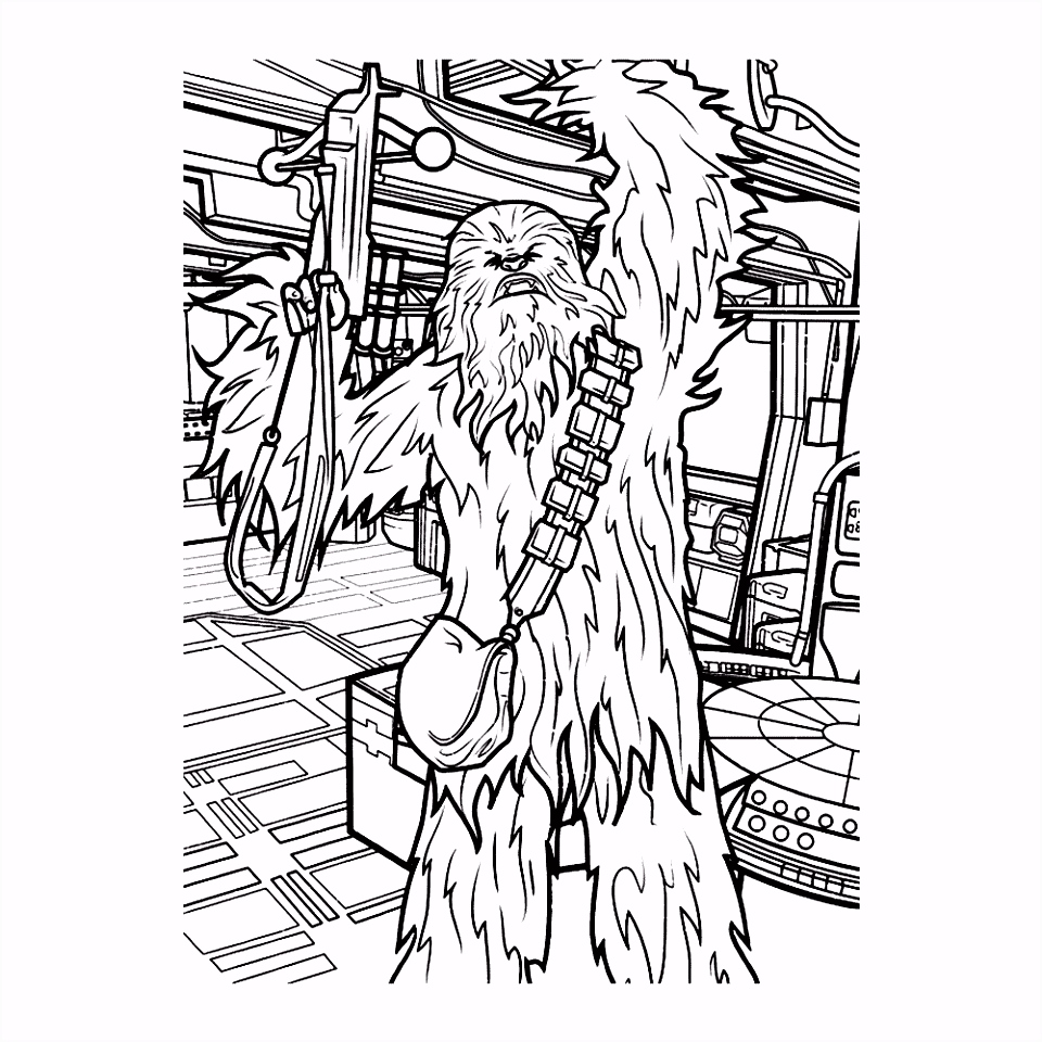 Kleurplaten Star Wars the force Awakens Leuk Voor Kids – Chewbacca X4zs45vyh7 Q4dk45cjs0