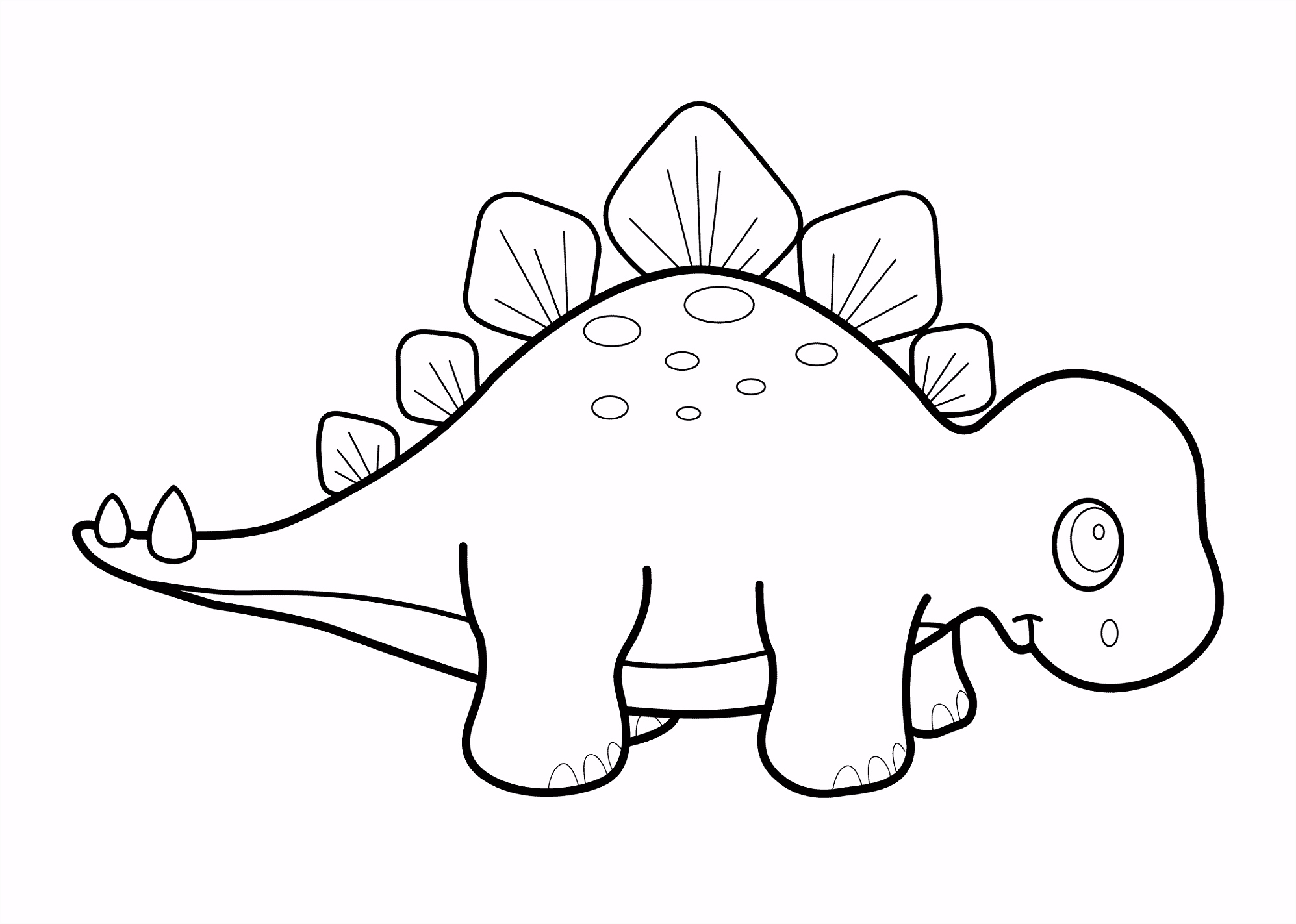 Kleurplaten Triceratops Little Dinosaur Stegosaurus Cartoon Coloring Pages for Kids C3jx77oae7 Zuuom4bdgu