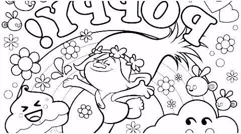 Kleurplaten Trolls Princess Poppy Coloring Page U2nn79uak3 Psqs6htny4