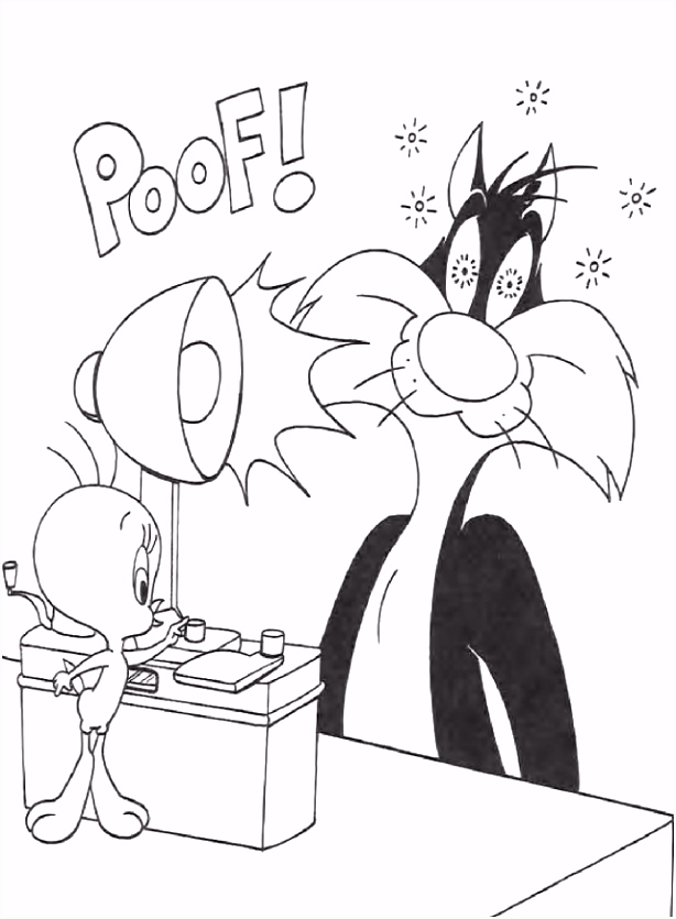 Kleurplaten Tweety En Sylvester Kids N Fun A0ji68upe8 Zvvw6sfek6