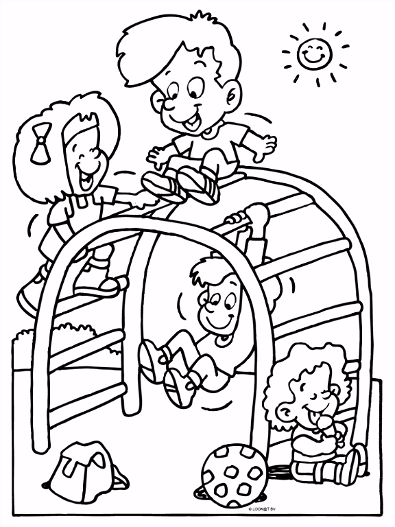 Kleurplaten Voor Kinderen Kleurplaat Kinderen In De Klimrek Kleurplaten M5tg96hdg0 Yvia55bpw2
