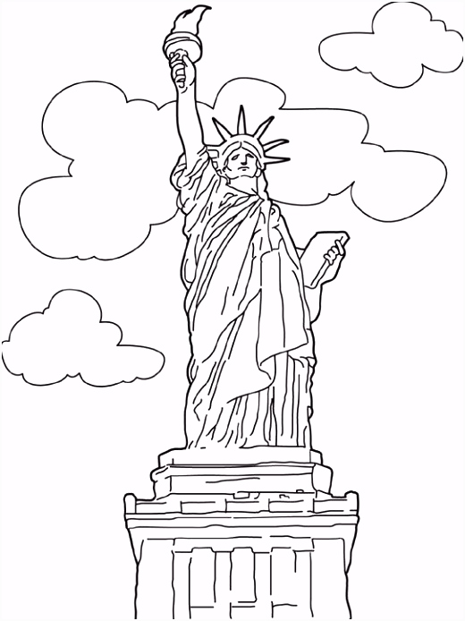 Kleurplaten Wereld Wonderen Kleurplaat Wereld Wonderen Vrijheidsbeeld New York Op Kids N Fun V4xv47igb6 U4izsuevo6