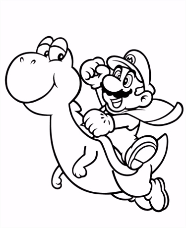 Mario Kleurplaten Mario Met Yoshi Kleurplaat Gratis Kleurplaten Printen Super Y I2di25nwk7 Whpq4sjtgu