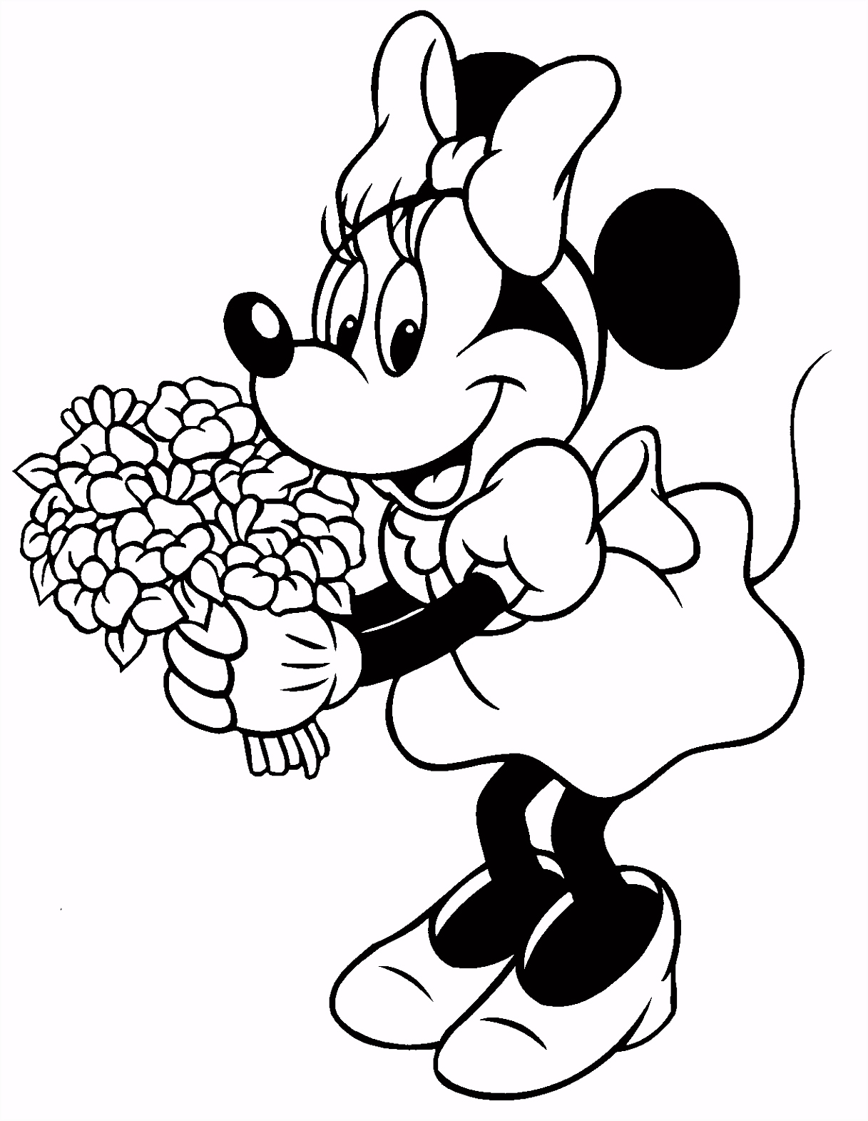Mickey Minnie Mouse Black And White Encode clipart to Base64