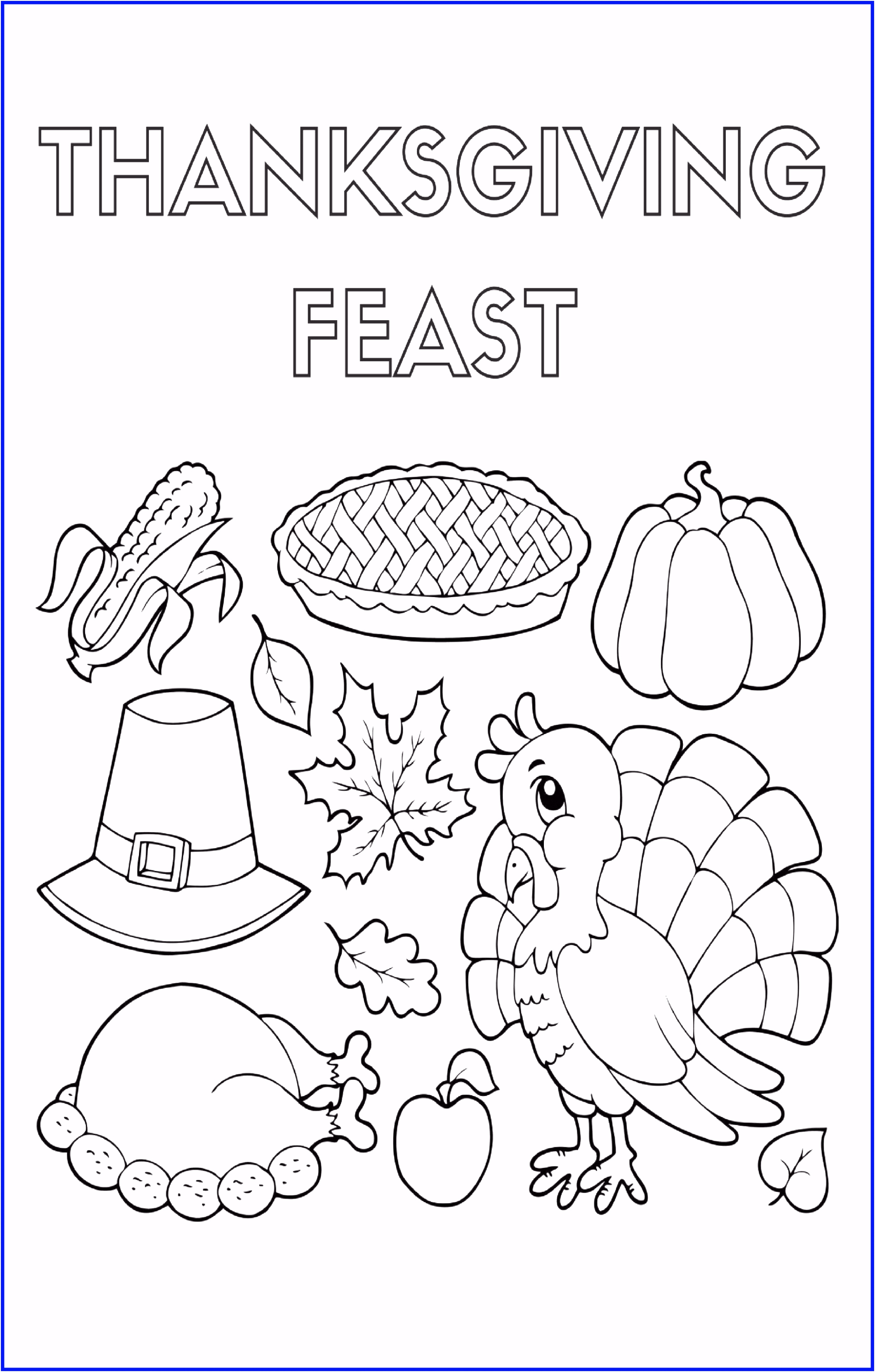 14 Awesome Thanksgiving Coloring Pages Math