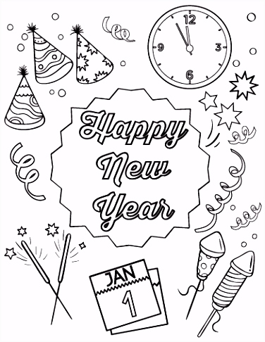 New Years Kleurplaten Kleurplaat Happy New Year 2018 Free Happy New Year Coloring Page R5kg23tqe6 Q6qrh2sl04