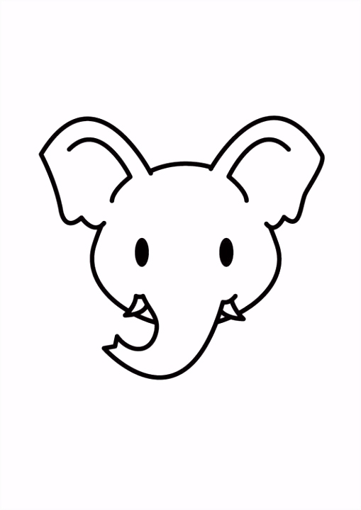 Olifant Kleurplaten Kleurplaat Kop Olifant Afb D5bh22dsn3 Qsvxuhfuiu