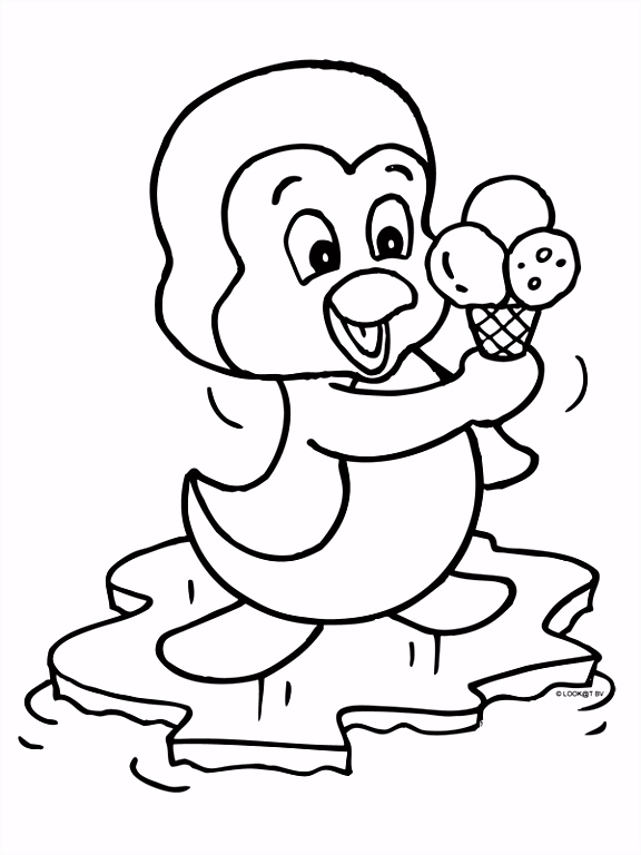 Pinguin Kleurplaten Kleurplaat Pingu¯n Met Een Heerlijk Ijsje Kleurplaten Q8rd55hle1 E2yg25eul6