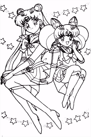 Sailor Moon Kleurplaten Usagi Tsukino En Sailor Chibi Moon Kleurplaat Y3hq21gde5 G2ons2def2