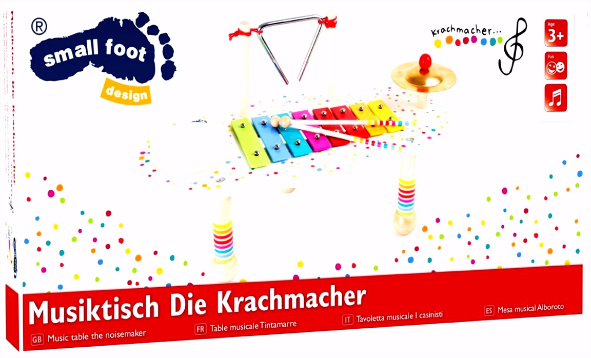Small Foot Muziektafel Met Vier Instrumenten 44 X 23 X 25 Cm