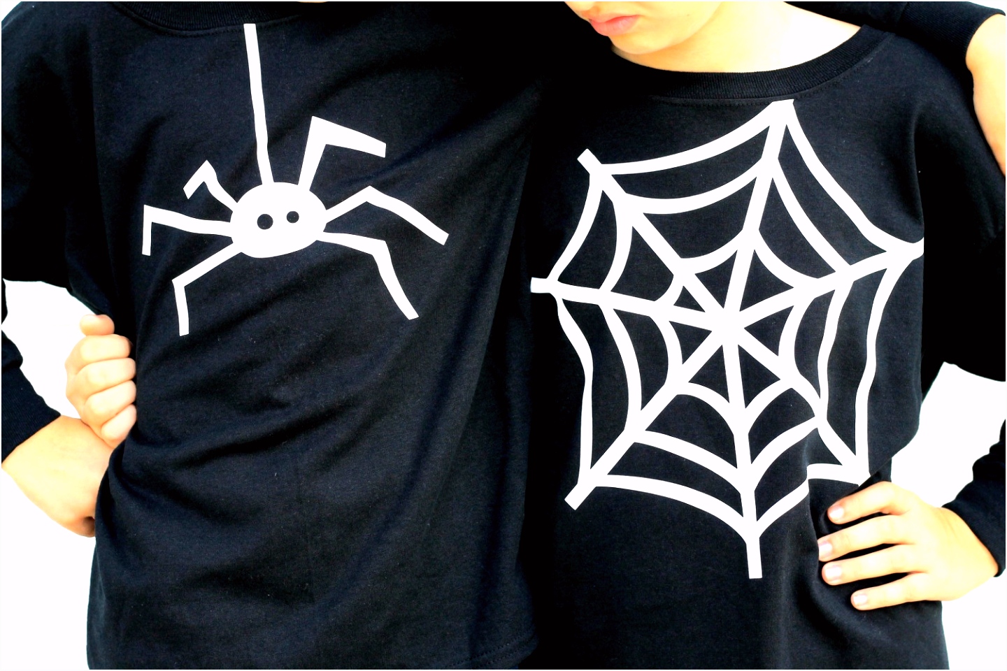 Diy T Shirt Design Template Diy Spider & Web Matching T Shirts