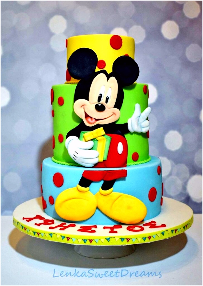 Mickey Birthday Cake Birthday Cakes Pinterest
