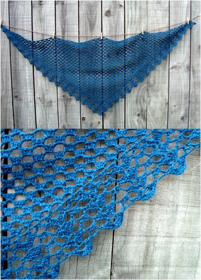 Crochet Shawl from a Japanese pattern