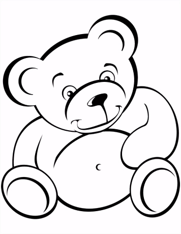 Teddybeer Kleurplaten Teddybeer Kleurplaat V6bv63kov4 S2uh2vefgm