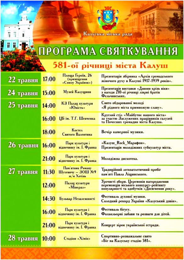 ÐÑÐ¾Ð³ÑÐ°Ð¼Ð° ÑÐ²ÑÑÐºÑÐ²Ð°Ð½Ð½Ñ 581 Ð¾Ñ ÑÑÑÐ½Ð¸ÑÑ ÐÐ°Ð ÑÑÐ° ÐÑÑÑÐµÐ²Ñ Ð½Ð¾Ð²Ð¸Ð½Ð¸