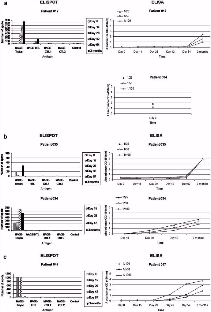 A phase I dose escalation trial of MAGE A3 and HPV16 specific