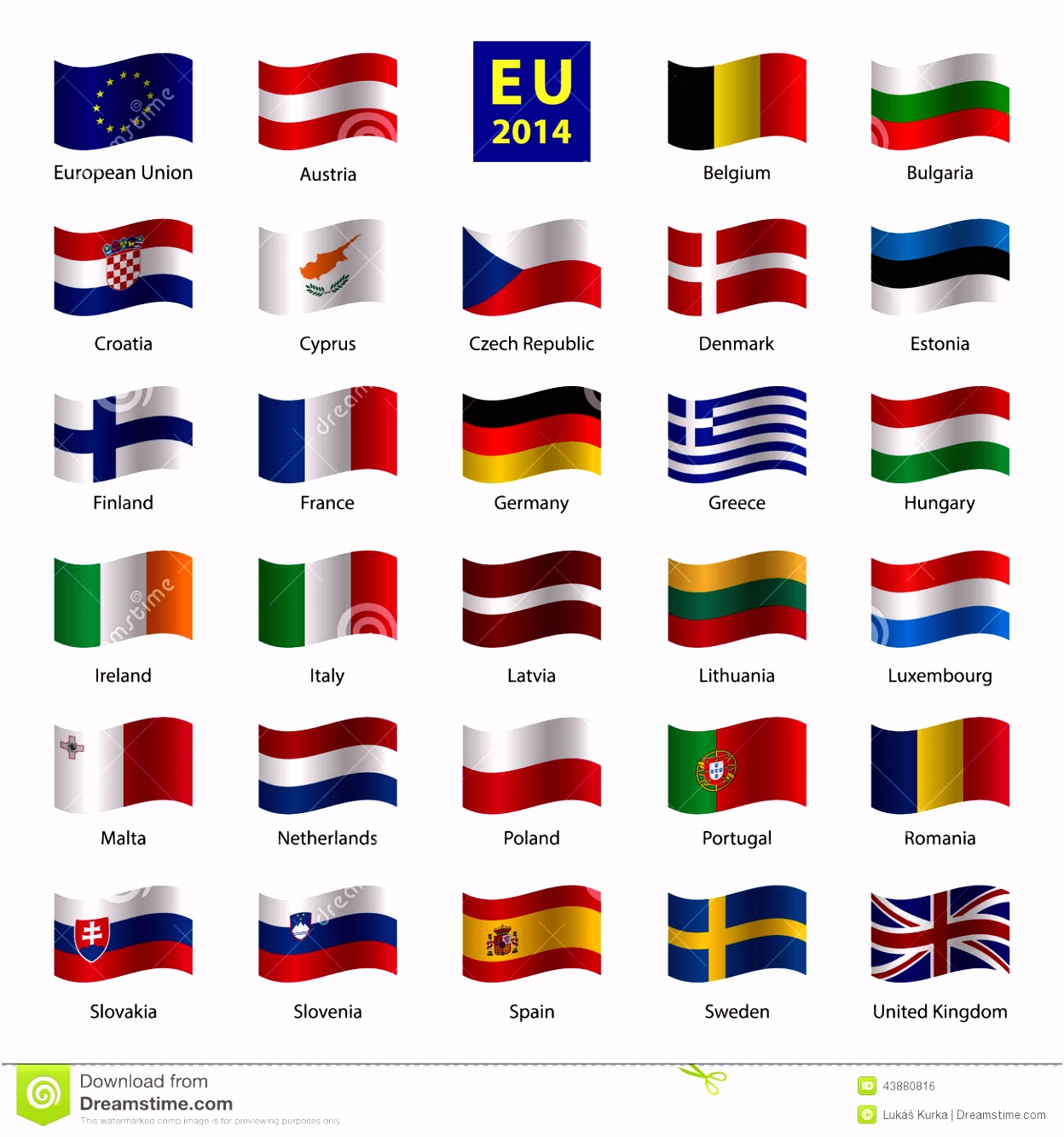 Vlaggen En Landen Kleuren De Vastgestelde Od Europese Unie Vlaggen Van Het Land Vector H9nl47jxa3 Bszq2ufct0