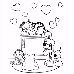 Een Leuke Kattenwallpaper Garfield Kleurplaten Z4yq66wlf3 Qvir2vecnv