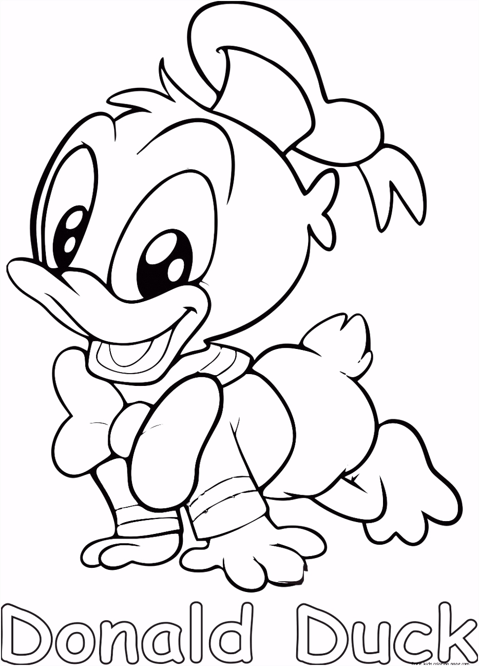 25 twerp Donald Duck Pet Kleurplaat
