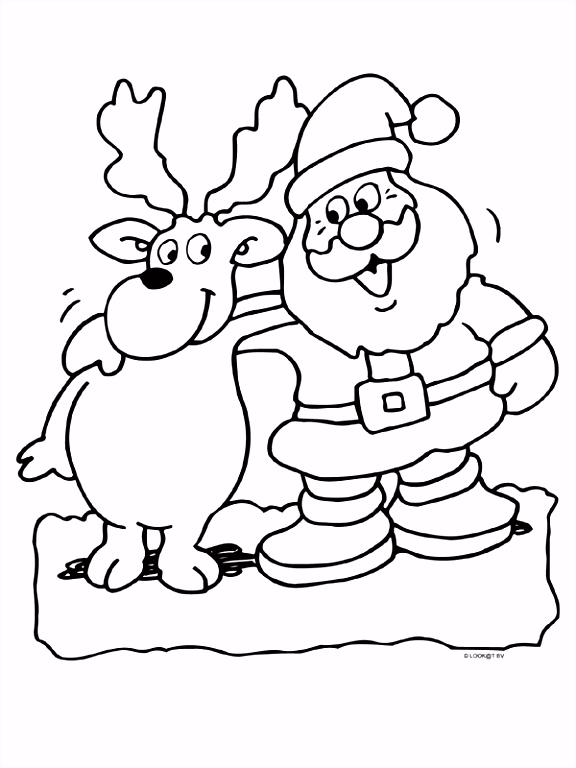 Kerst Kleurplaten Kerstman Kleurplaat Kerstman Met Ren R Kleurplaten S6dd24pkd8 Jhyh2huit2