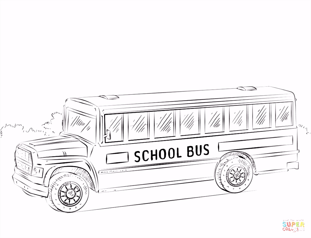 Kleurplaat Schoolbus Schoolbus Kleurplaat V3eh53esz4 T6yd2ujlgv