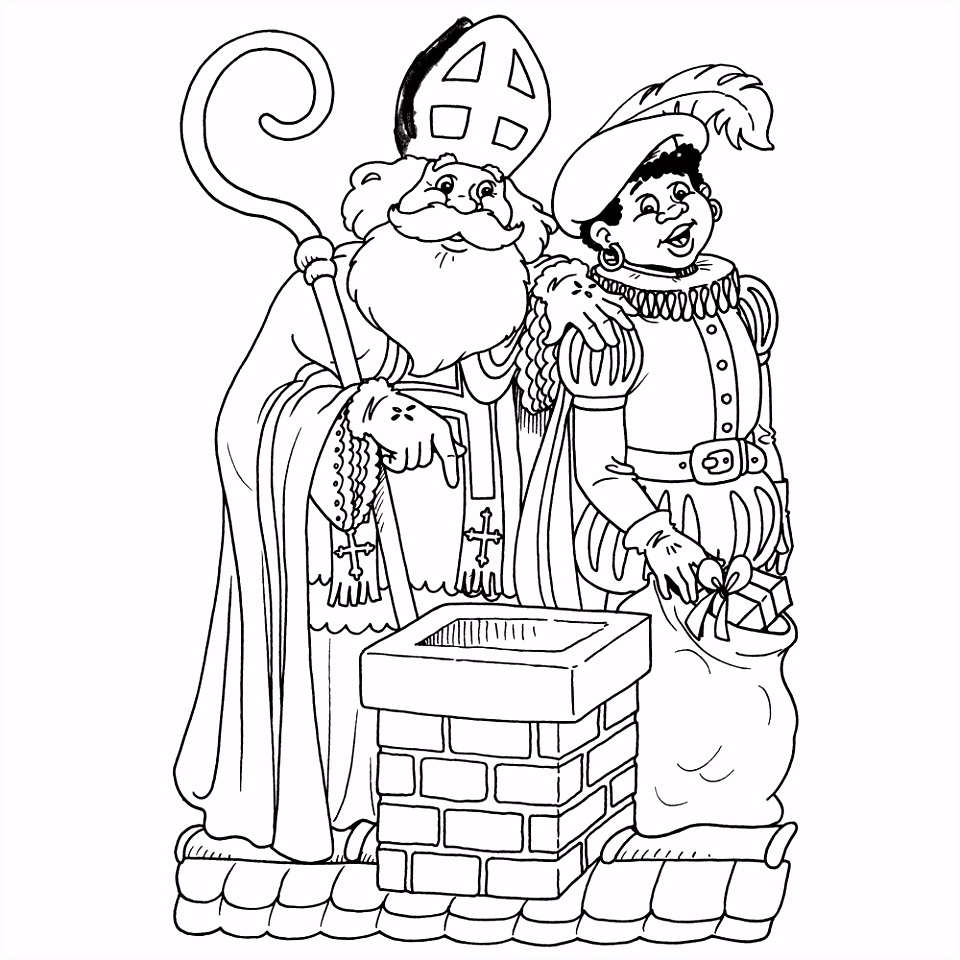 Kleurplaat Sinterklaas Dak Leuk Voor Kids – Sinterklaas En Piet Op Het Dak L5yj11tuo9 C2fjv4gltu