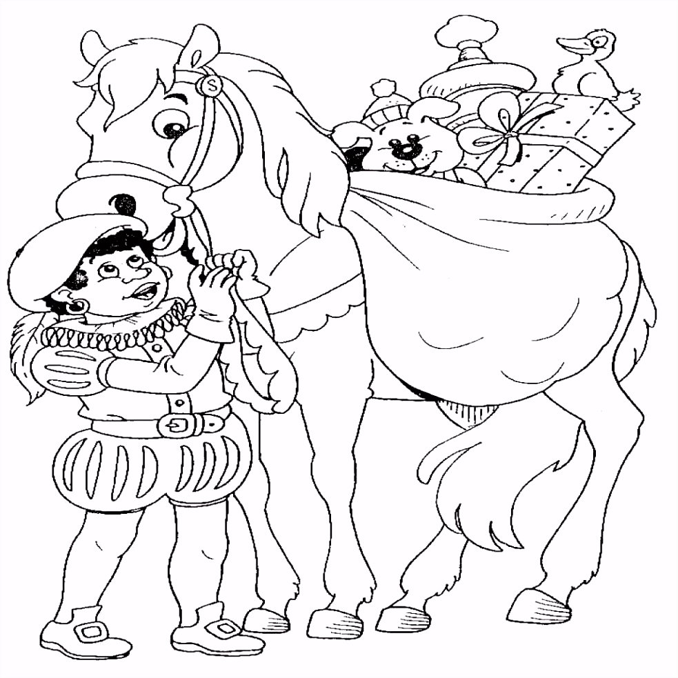Kleurplaat Sinterklaas En Zwarte Piet En Paard Kleurplaten Sinterklaas 2016 O3ye64sgd2 Tsziv6sea6
