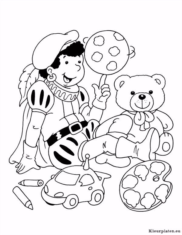 Kleurplaat Sinterklaas In Auto Zwarte Piet Met Teddy Beertje En Auto Kleurplaat W2hg43oew9 S2wz4ufdcs